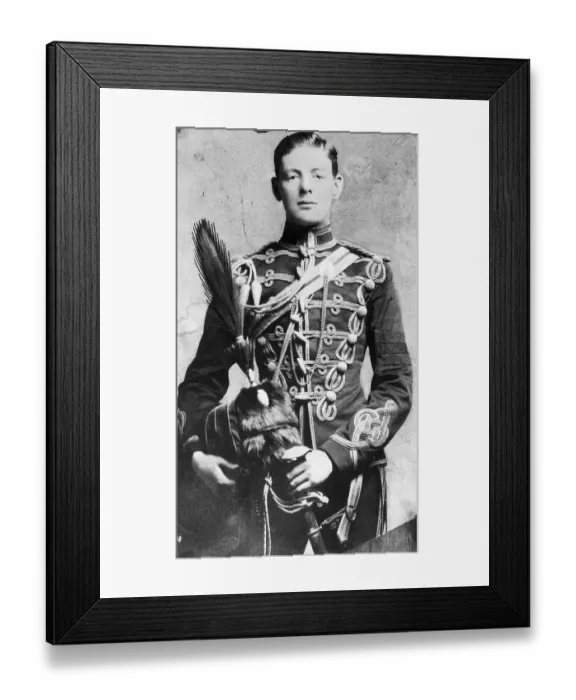 Framed Print : Portrait Of Winston Churchill As Sub-Lt Framed Print : Portrait Of Winston Churchill As Sub-Lt