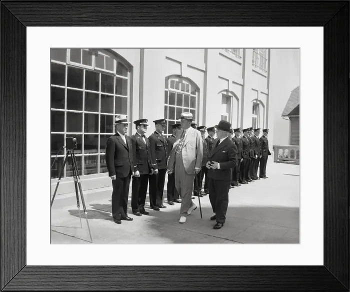 Framed Print : Warden James Johnson and Attorney General Homer Cummings Inspecting Alcatraz Framed Print : Warden James Johnson and Attorney General Homer Cummings Inspecting Alcatraz