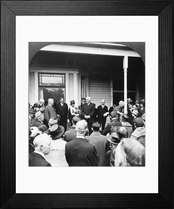 Framed Print : Warren Harding Addressing Crowd Framed Print : Warren Harding Addressing Crowd