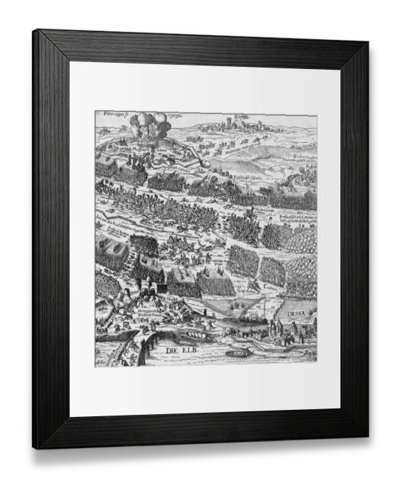 Framed Print : Map of Thirty Years War Framed Print : Map of Thirty Years War