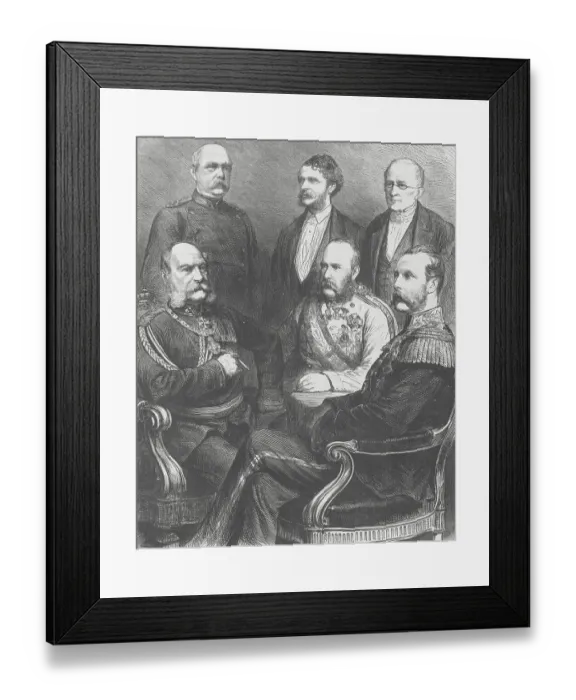 Framed Print : Royal Leaders Opposing Germany Framed Print : Royal Leaders Opposing Germany