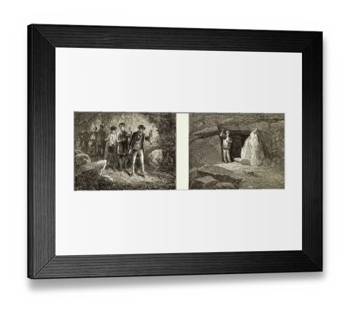 Framed Print : Scenes Inside Mammoth Cave of Kentucky