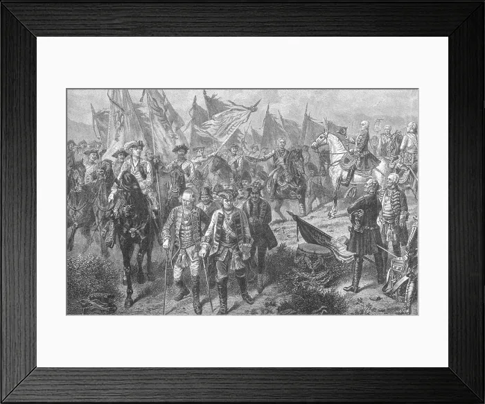 Framed Print : Congregation of Frederick The Great and Company Framed Print : Congregation of Frederick The Great and Company