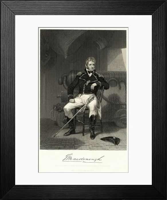Framed Print : Portrait of Thomas Macdonough Framed Print : Portrait of Thomas Macdonough