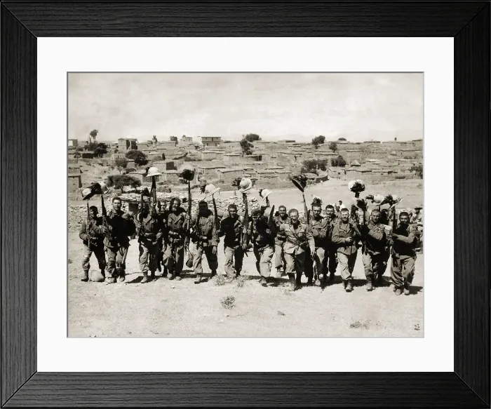 Framed Print : Victorious Italian Soldiers Framed Print : Victorious Italian Soldiers