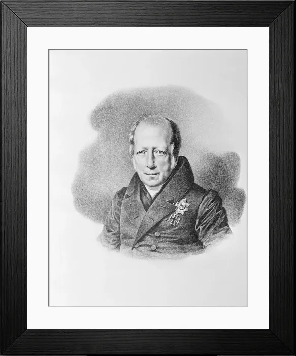 Framed Print : Portrait of Baron Wilhelm von Humboldt Framed Print : Portrait of Baron Wilhelm von Humboldt