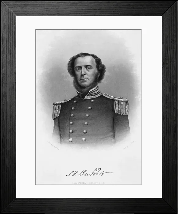 Framed Print : Portrait of Samuel Francis Du Pont Framed Print : Portrait of Samuel Francis Du Pont