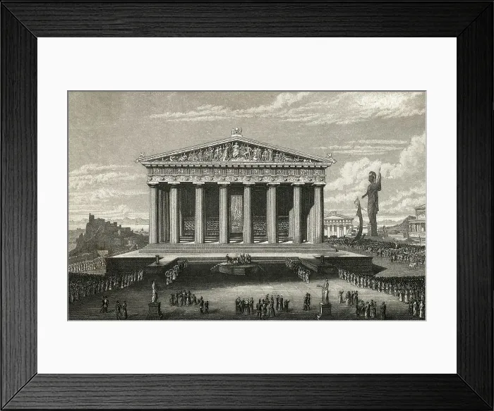 Framed Print : View of Front of Parthenon Framed Print : View of Front of Parthenon
