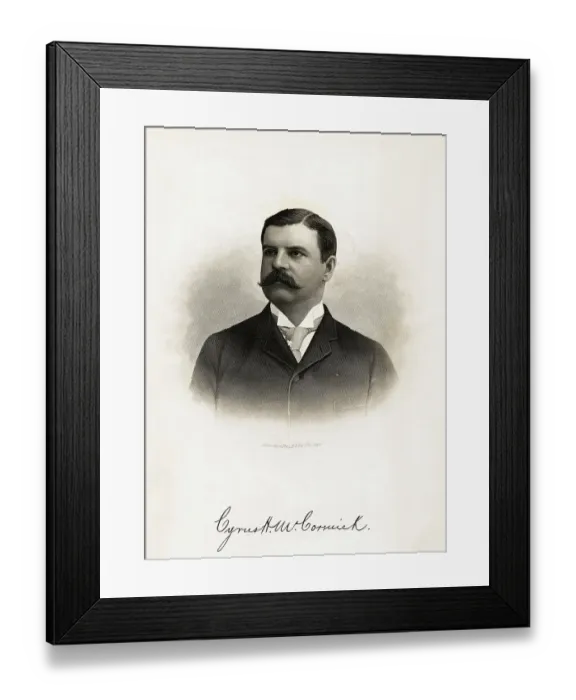 Framed Print : Portrait of Cyrus McCormick, Jr Framed Print : Portrait of Cyrus McCormick, Jr