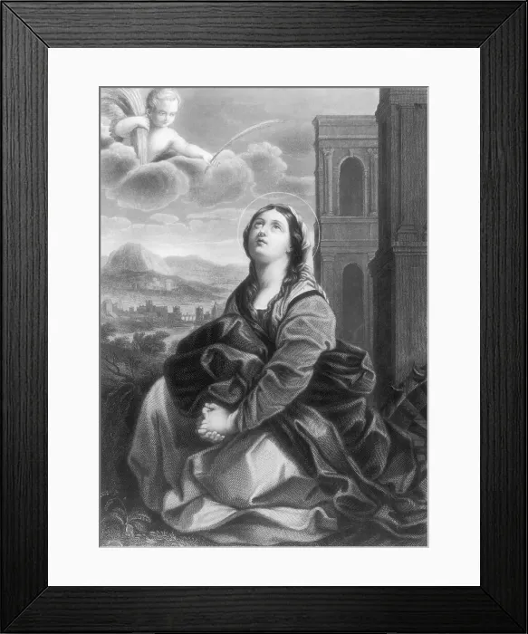 Framed Print : Portrait of Saint Catherine Framed Print : Portrait of Saint Catherine