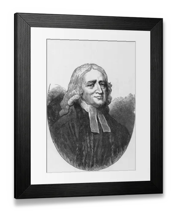 Framed Print : Engraving of John Wesley Framed Print : Engraving of John Wesley