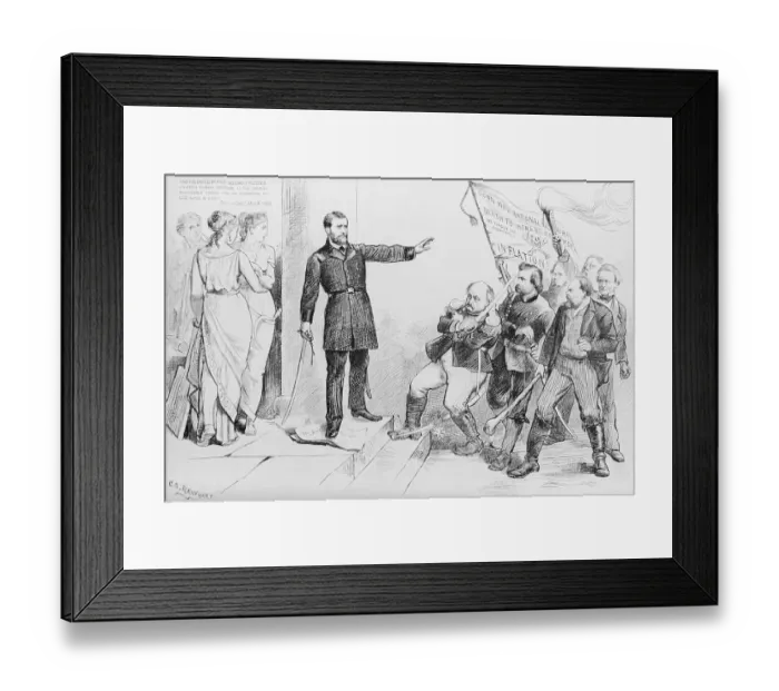 Framed Print : Ulysses Grant Vetoing Congress Bill Framed Print : Ulysses Grant Vetoing Congress Bill