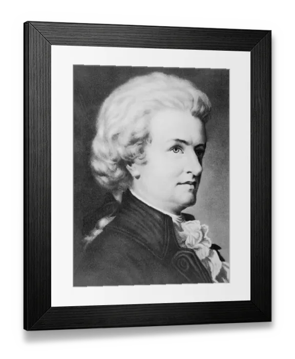 Framed Print : Austrian Composer Wolfgang Amadeus Mozart
