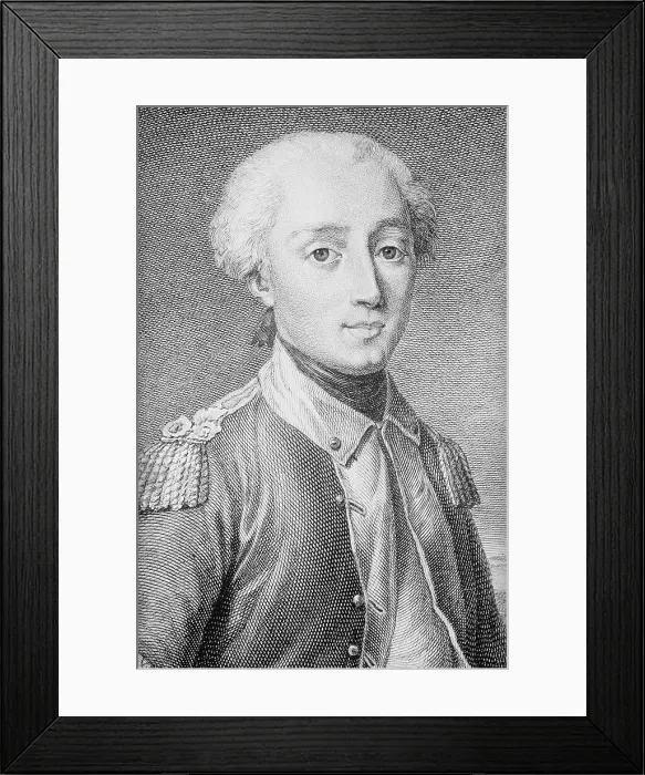 Framed Print : Portrait of Young Marquis de Lafayette Framed Print : Portrait of Young Marquis de Lafayette