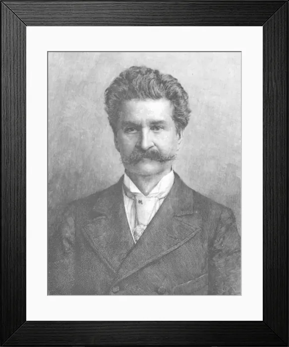 Framed Print : Engraving of Johann Strauss Framed Print : Engraving of Johann Strauss