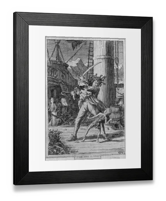 Framed Print : Peter Pan -- Hook Or Me This Time Framed Print : Peter Pan -- Hook Or Me This Time