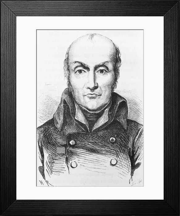 Framed Print : Portrait of Chef Francois Appert Framed Print : Portrait of Chef Francois Appert
