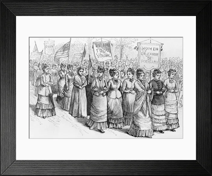 Framed Print : Women Favoring Polygamy Framed Print : Women Favoring Polygamy