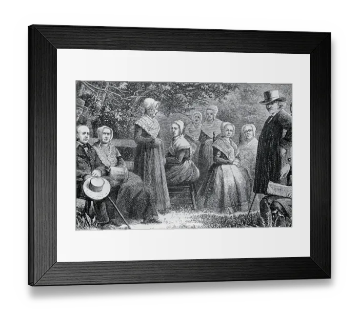 Framed Print : Portrait of Group of Pennsylvania Shakers Framed Print : Portrait of Group of Pennsylvania Shakers