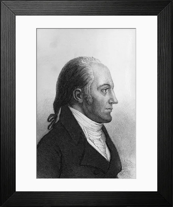 Framed Print : Side View Portrait of Aaron Burr Framed Print : Side View Portrait of Aaron Burr