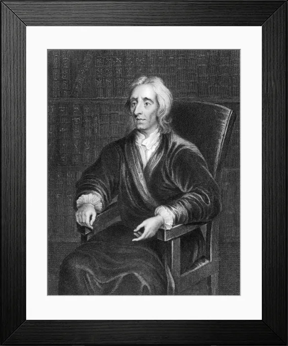 Framed Print : Portrait of John Locke Framed Print : Portrait of John Locke