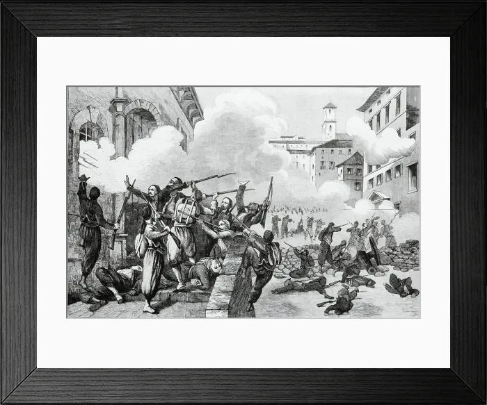 Framed Print : Battle of Montebello Framed Print : Battle of Montebello