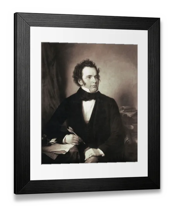 Framed Print : Portrait of Franz Schubert Framed Print : Portrait of Franz Schubert