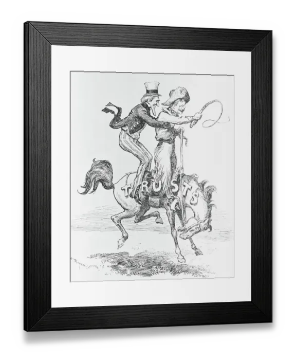Framed Print : Bronco Billy with Galloping Horse Framed Print : Bronco Billy with Galloping Horse