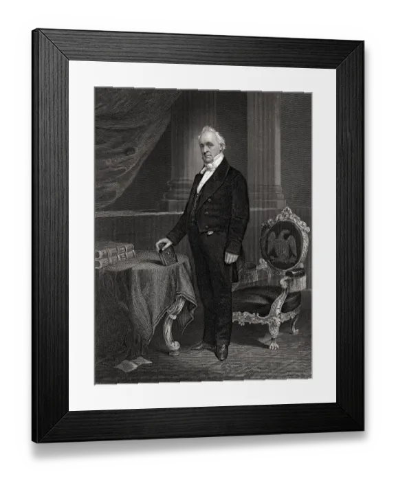 Framed Print : Portrait of James Buchanan Framed Print : Portrait of James Buchanan