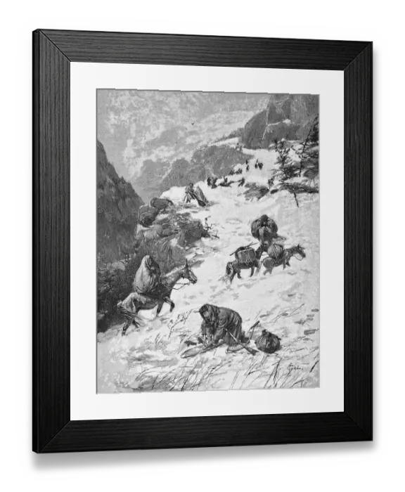 Framed Print : On the Way to the Summit by William Gilbert Gaul Framed Print : On the Way to the Summit by William Gilbert Gaul