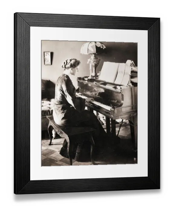 Framed Print : Ethel Barrymore Seated At / Playing Piano Framed Print : Ethel Barrymore Seated At / Playing Piano