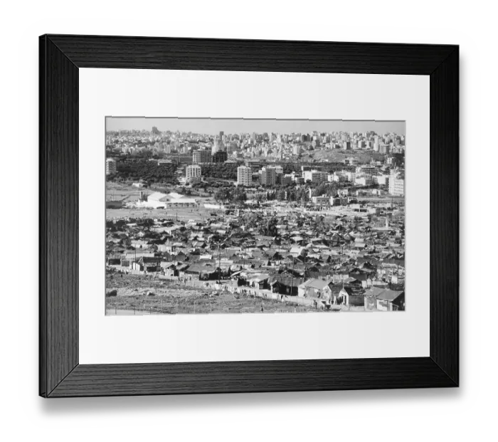 Framed Print : General View Refugee Camp In Beirut