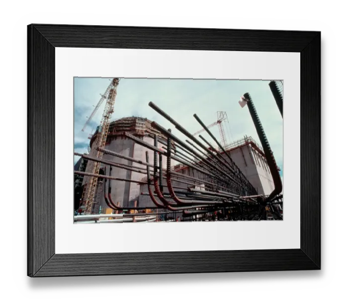 Framed Print : View Of Steel Reinforcement In Reactor Framed Print : View Of Steel Reinforcement In Reactor