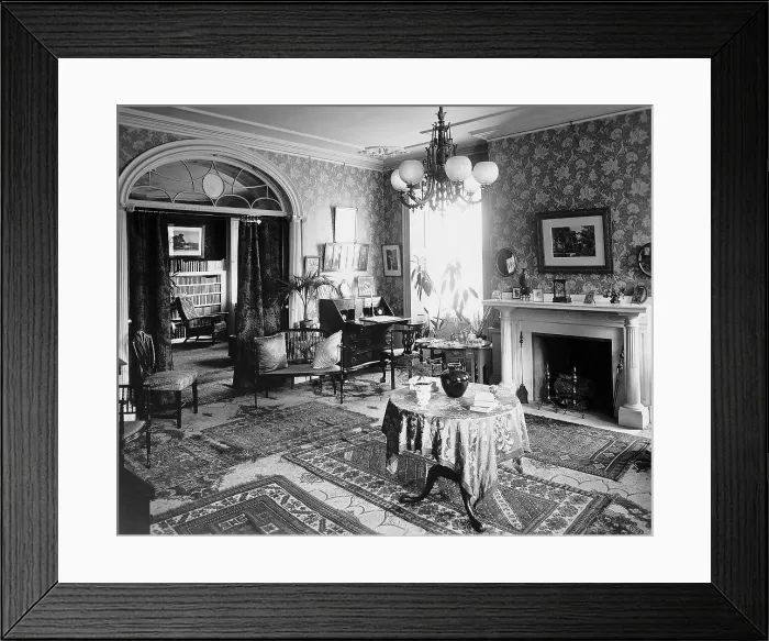Framed Print : Interior Of Turn Of Century Living Room Framed Print : Interior Of Turn Of Century Living Room