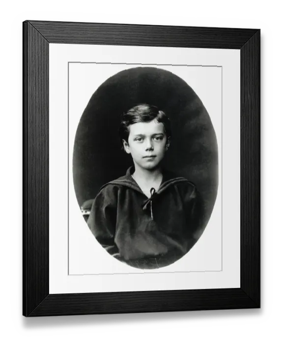 Framed Print : Czar Nicholas II At Age 10 Framed Print : Czar Nicholas II At Age 10