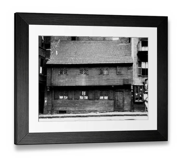 Framed Print : Exterior View Of Paul Revere'S House Framed Print : Exterior View Of Paul Revere'S House