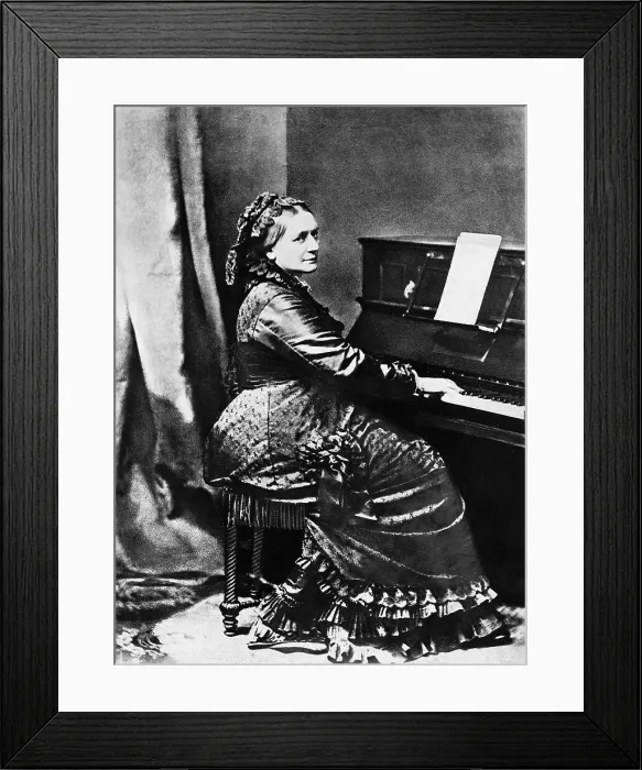 Framed Print : Clara Schumann Seated at Piano Framed Print : Clara Schumann Seated at Piano