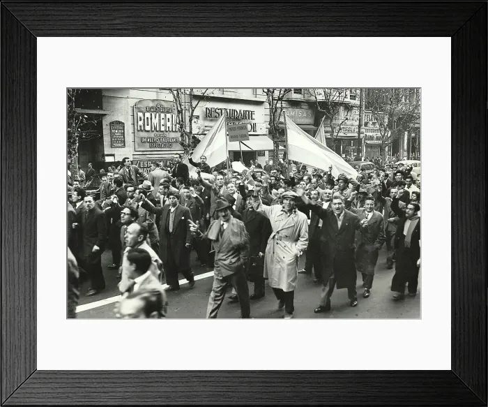 Framed Print : Peronists Parade Through Buenos Aires Framed Print : Peronists Parade Through Buenos Aires