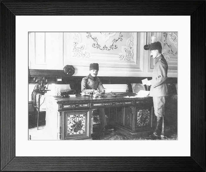 Framed Print : Turkey'S Minister Of War In His Office Framed Print : Turkey'S Minister Of War In His Office