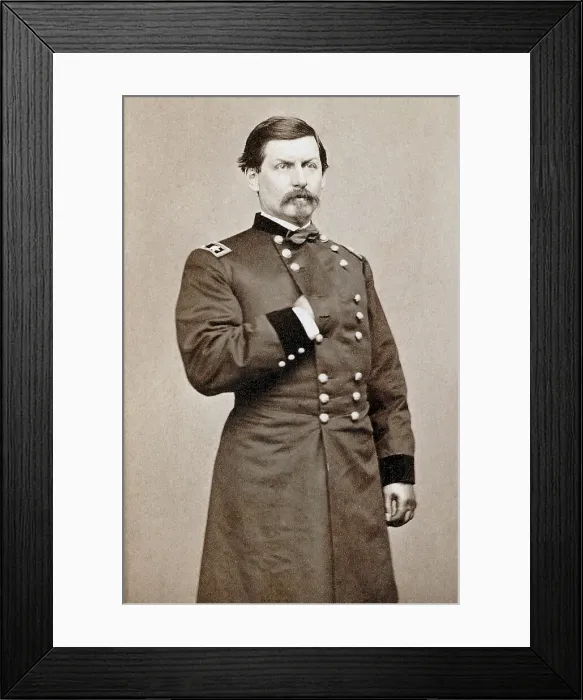 Framed Print : Portrait George B. Mcclellan In Uniform Framed Print : Portrait George B. Mcclellan In Uniform