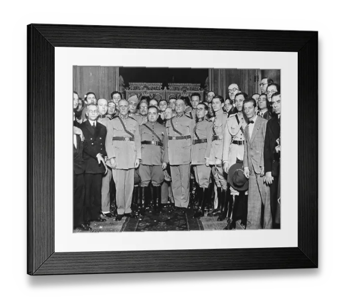Framed Print : President Vargas And Officials Framed Print : President Vargas And Officials