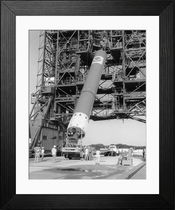 Framed Print : 1St Stage / Delta 179 Lifted / Gantry Framed Print : 1St Stage / Delta 179 Lifted / Gantry