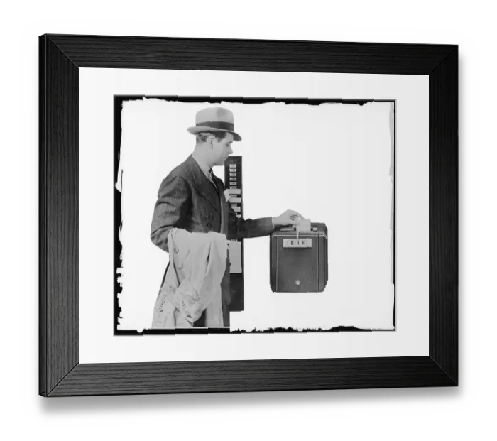 Framed Print : Punching A Time Clock Framed Print : Punching A Time Clock