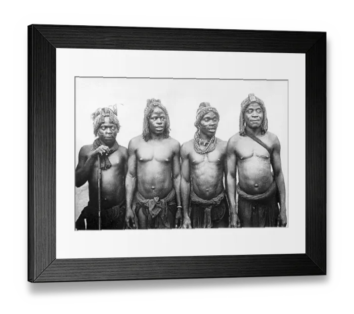 Framed Print : African Tribesmen with Ritual Scars Framed Print : African Tribesmen with Ritual Scars