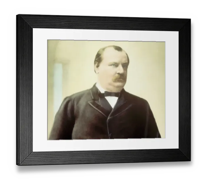 Framed Print : Portrait Of Grover Cleveland Framed Print : Portrait Of Grover Cleveland