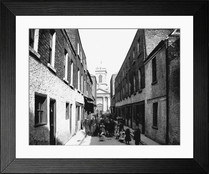 Framed Print : Street View of Walls Lane in Dublin Framed Print : Street View of Walls Lane in Dublin