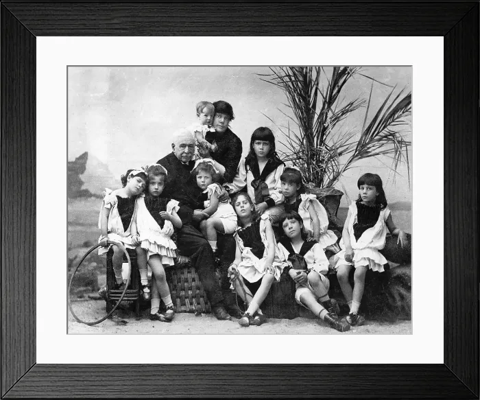 Framed Print : Ferdinand De Lesseps Pictured W / Family Framed Print : Ferdinand De Lesseps Pictured W / Family