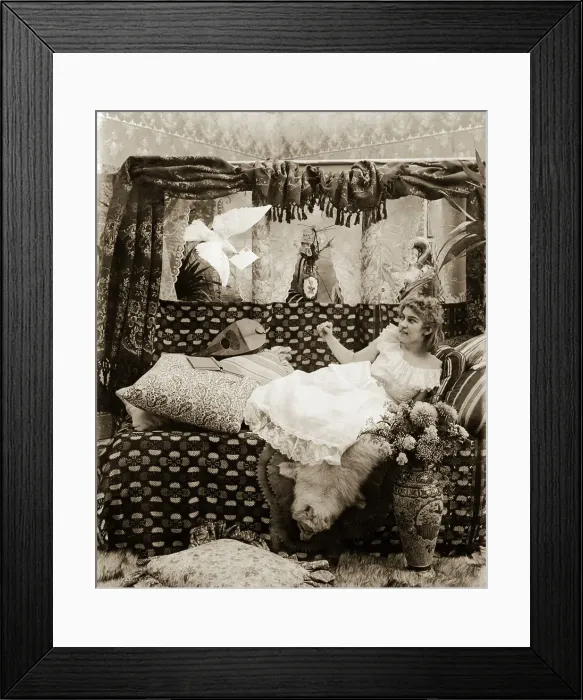 Framed Print : Woman Waits For Dove Carrying Her Letter Framed Print : Woman Waits For Dove Carrying Her Letter