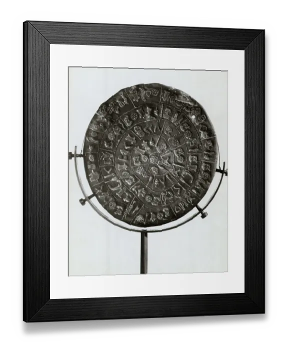 Framed Print : Disc Of Phaistos At Heraklion Museum Framed Print : Disc Of Phaistos At Heraklion Museum