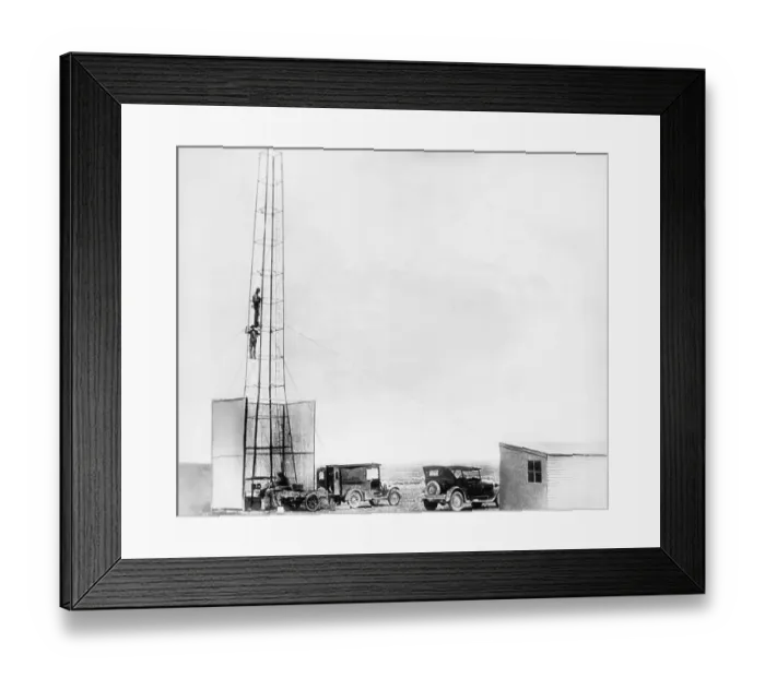 Framed Print : Men On Tower That Will Fire Early Rocket Framed Print : Men On Tower That Will Fire Early Rocket